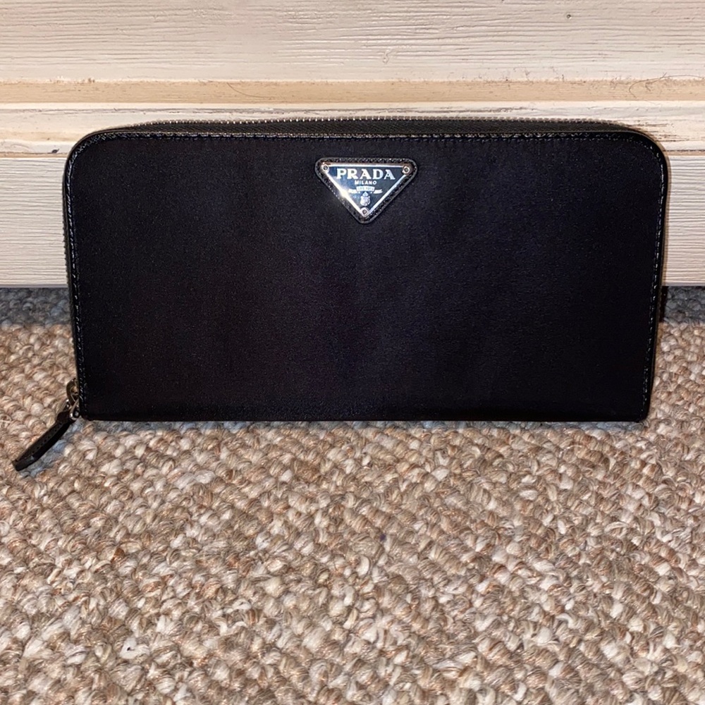 Prada nylon wallet